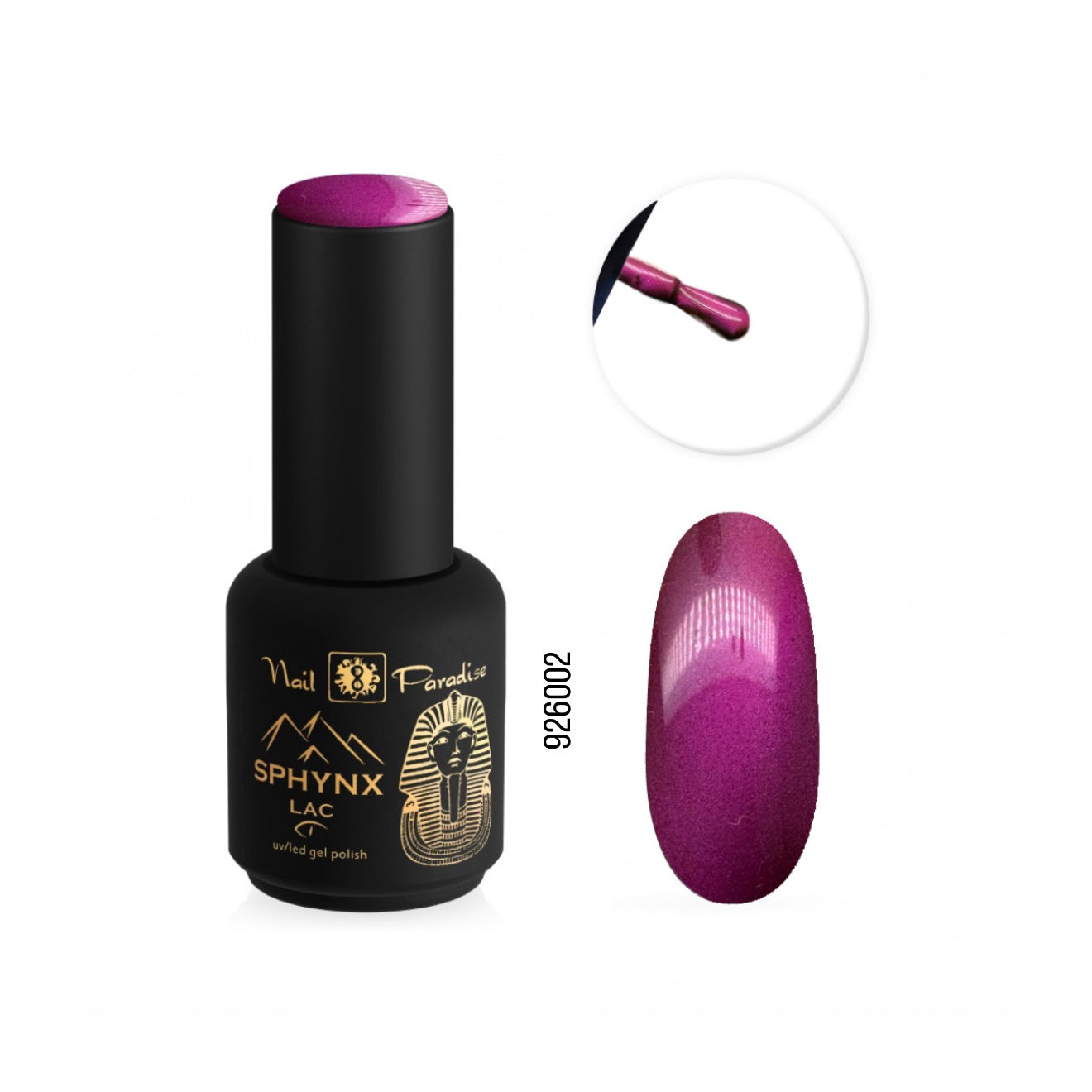 SPHYNX LAC CAT EYE GEL POLISH - 926002 RUBY FELINE 10ML