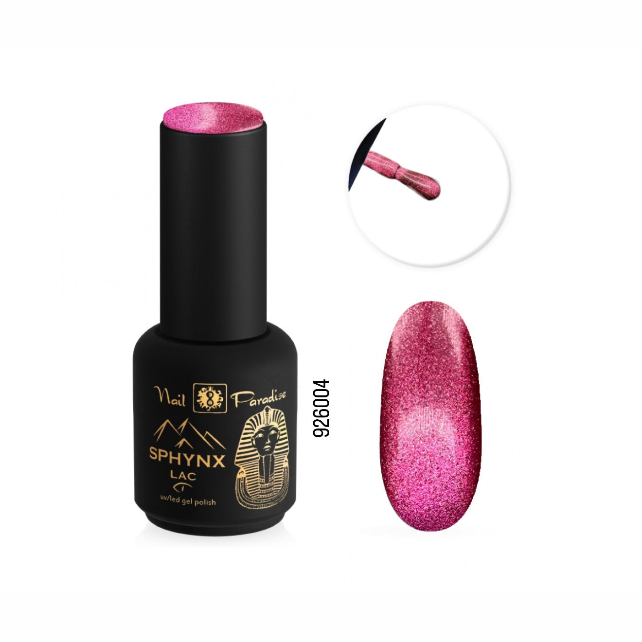SPHYNX LAC CAT EYE GEL POLISH - 926004 CRIMSON ROYALE 10ML