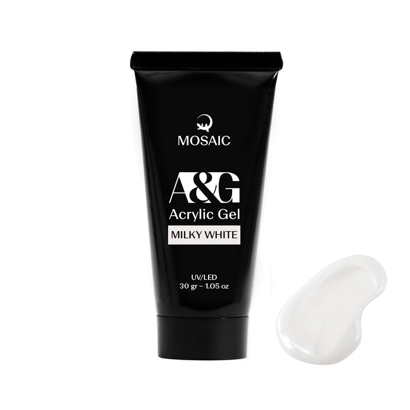 A&G Milky White 30g Akryl Gel