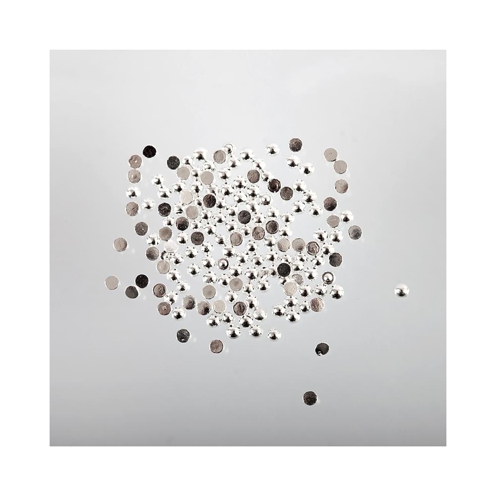 Metal Half Balls - Silver