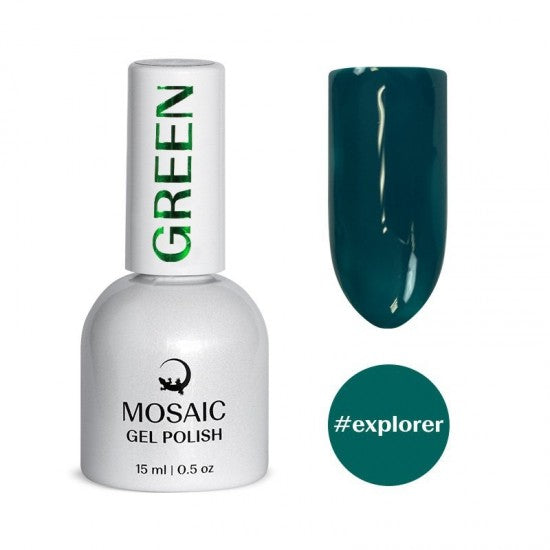 Gel Polish GREEN Collection - EXPLORER 15ml