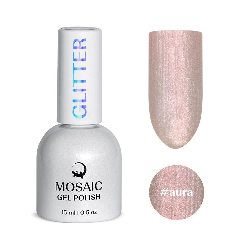 Gel Polish GLITTER Collection - AURA 15ml TPO & HEMA free