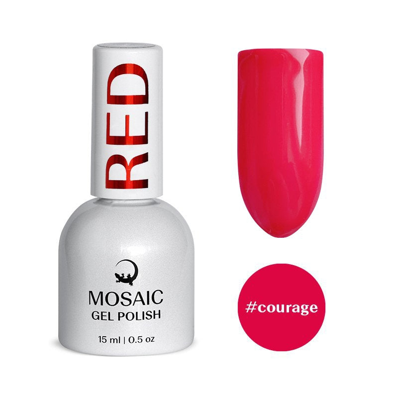 Gel Polish RED Collection - COURAGE 15ml TPO free