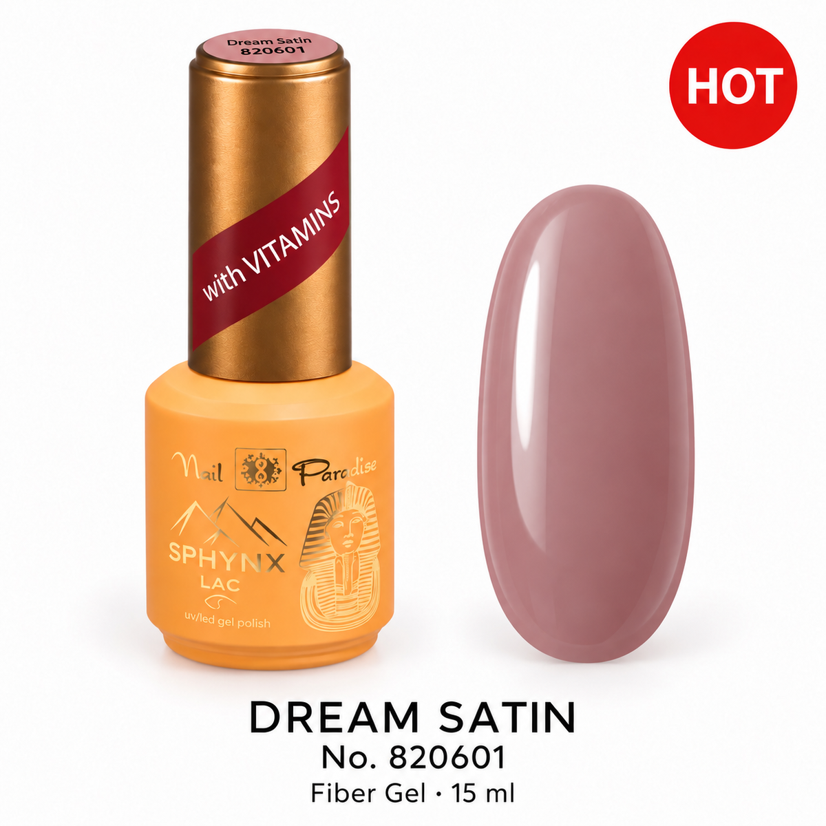 DREAM SATIN #820601
Fiber Gel 15 ml