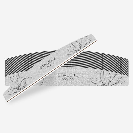 STALEKS PRO EXPERT Halvmåne Neglefil 100/100 grit (25 stk)