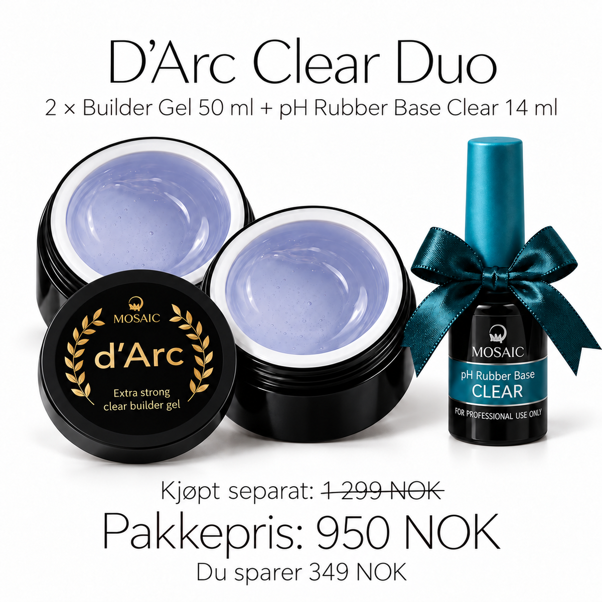 D’ARC CLEAR DUO – pH RUBBER BASE GRATIS
