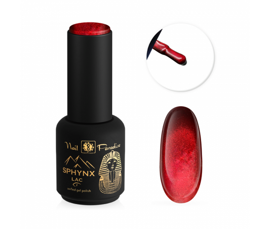 SPHYNX LAC CAT EYE GEL POLISH 918002 - SCARLET JEWEL 10ML