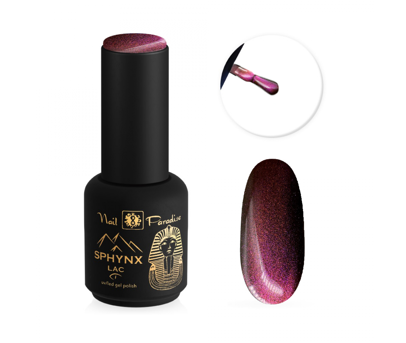 SPHYNX LAC CAT EYE GEL POLISH - ⁠⁠⁠LIQUID STEEL 10ML 921005