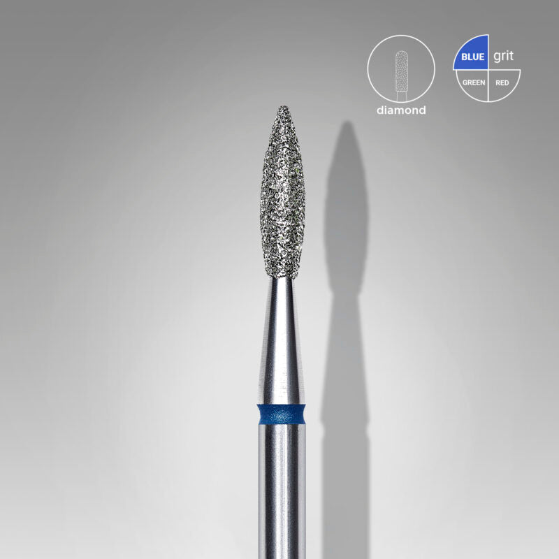 Drillbit Flamme - 2,1mm / 8mm - Medium grit (Spiss type) (FA11B021/8)