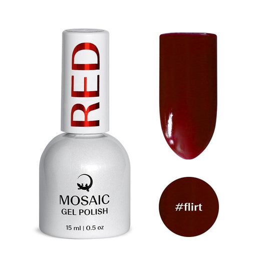 Gel polish RED collection-FLIRT 15ml TPO free