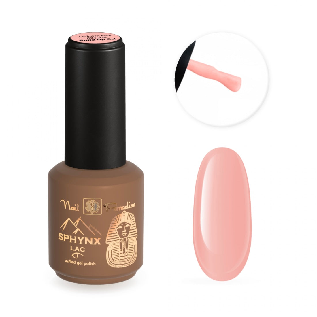 BUILD UP GEL  i 801208- UNICORN PINK 15ML