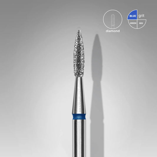 Drillbit Flamme - 1,8mm / 8mm - Medium grit (Spiss type)(FA11B018/8)