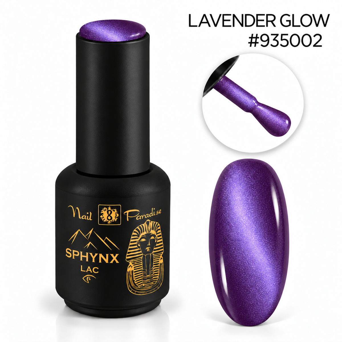LAVENDER GLOW — #935002
Cat Eye Gel Polish · 10 ml