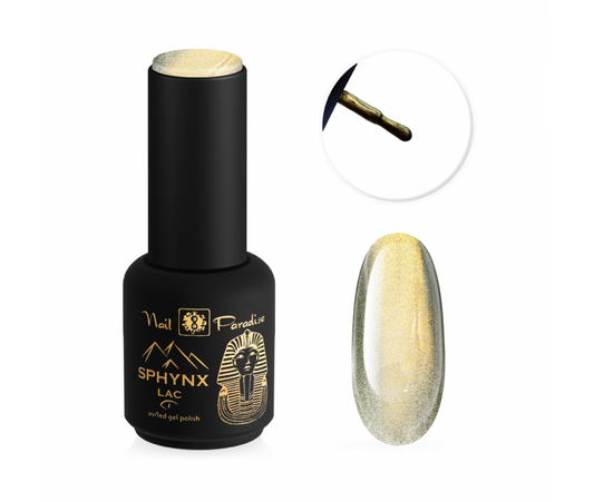 SPHYNX LAC CAT EYE GEL POLISH 911001 - BLACK OBSIDIAN 10ML