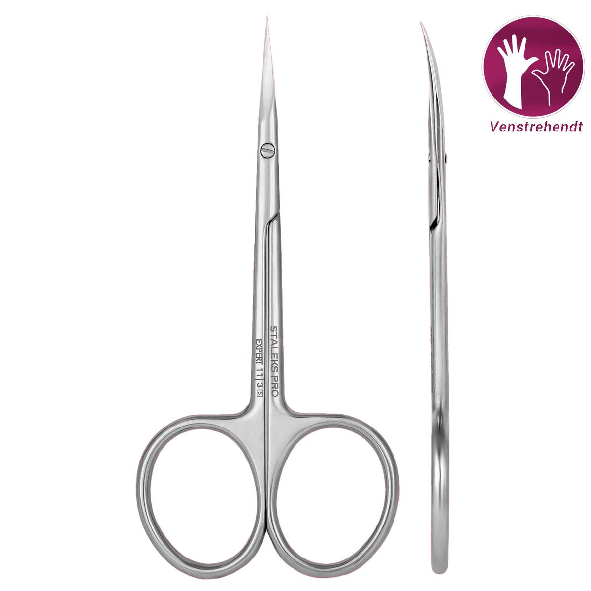Neglebåndsaks EXPERT 11 Type 3 - Venstrehendt (Professional cuticle scissors for left-handed users SE-11/3)