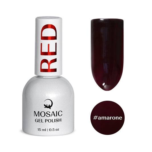 Gel Polish RED Collection - AMARONE 15ml TPO &amp; HEMA free