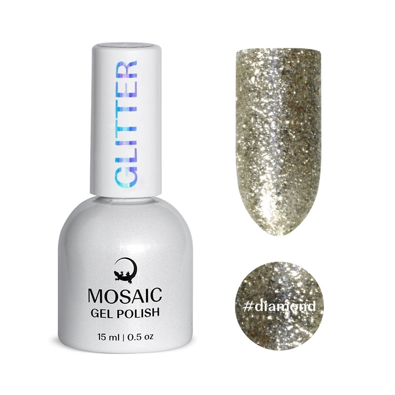 Gel Polish GLITTER collection- DIAMOND 15ml TPO free