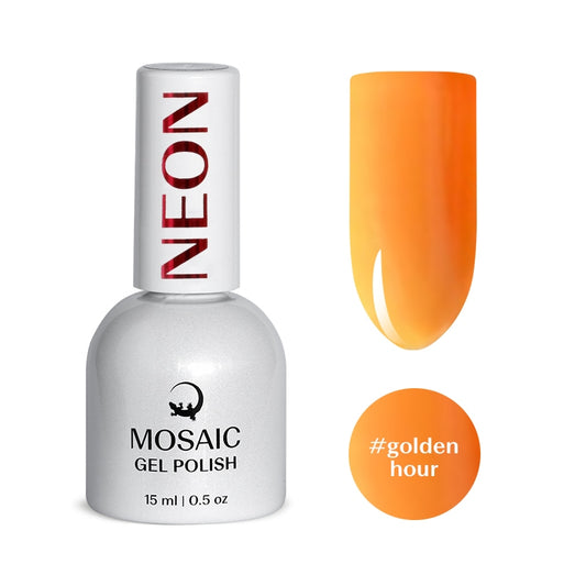Gel Polish NEON Collection - GOLDEN HOUR 15ml TPO free