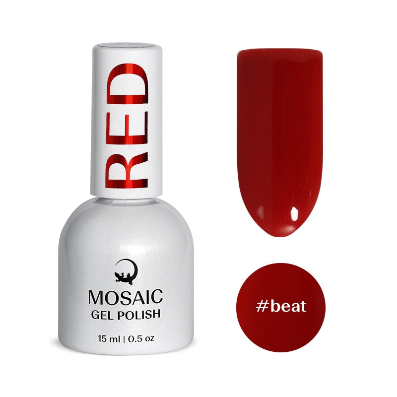 Gel Polish RED Collection - BEAT 15ml TPO &amp; HEMA free