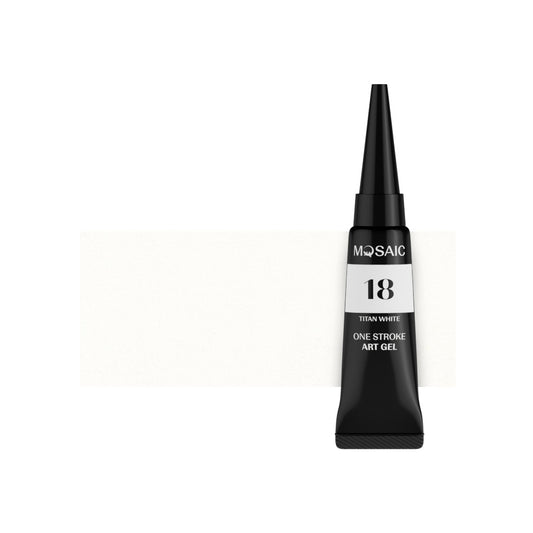 ONE STROKE Art Gel - TITAN WHITE (18) 5 ml