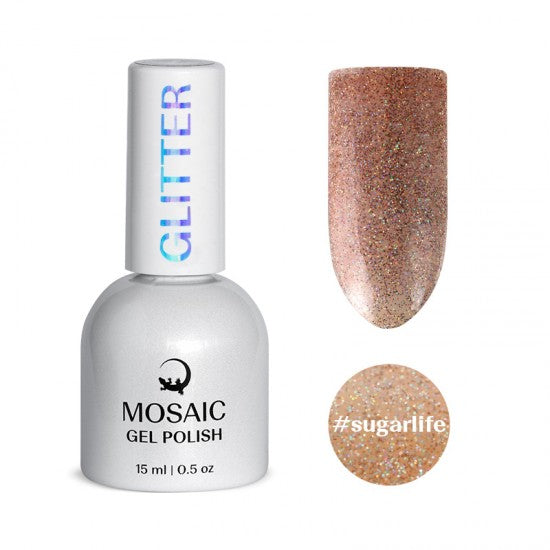 Gel Polish GLITTER Collection - SUGARLIFE 15ml TPO free