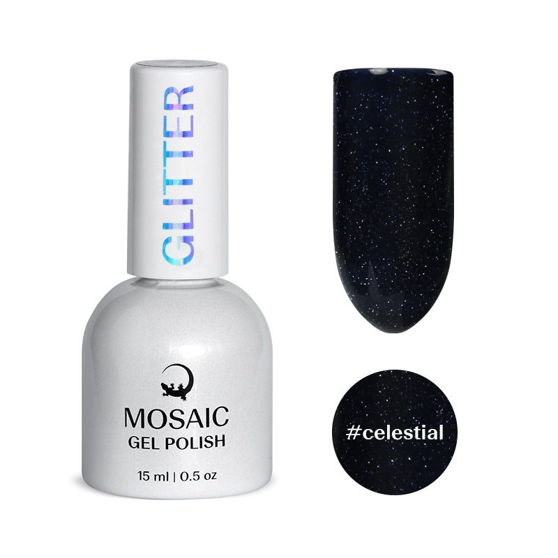 Gel Polish GLITTER Collection - CELESTIAL 15ml TPO free