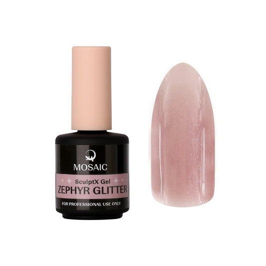 SculptX Gel Zephyr Glitter Builder Gel 15ml