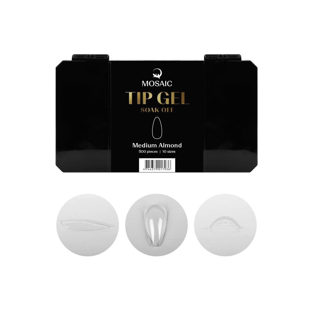 Tip Gel Soak Off - Medium Almond 500 pcs