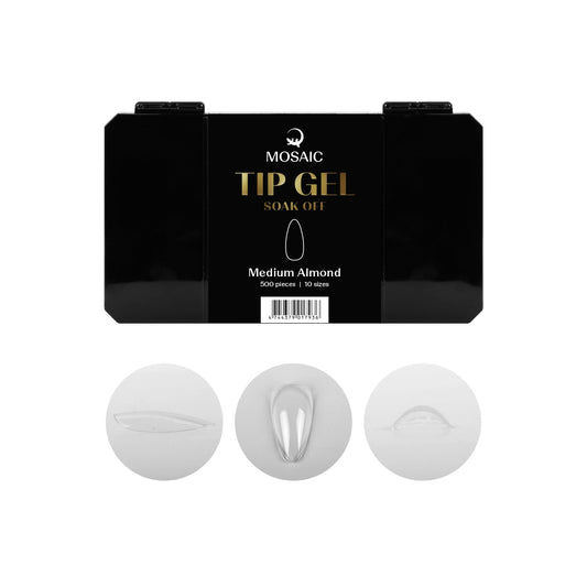 Tip Gel Soak Off - Medium Almond 500 pcs