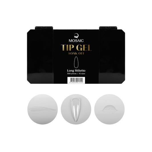 Tip Gel Soak Off - Long Stiletto 500 pcs