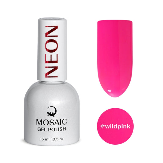 Gel Polish NEON Collection - WILD PINK 15ml