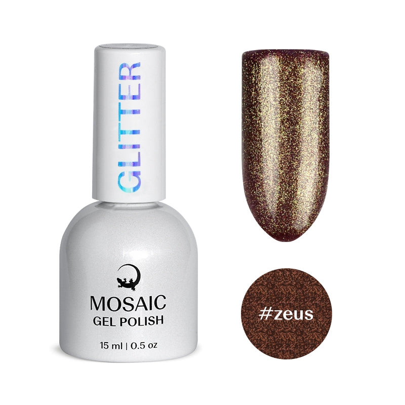 Gel Polish GLITTER Collection - ZEUS 15ml TPO &amp; HEMA free